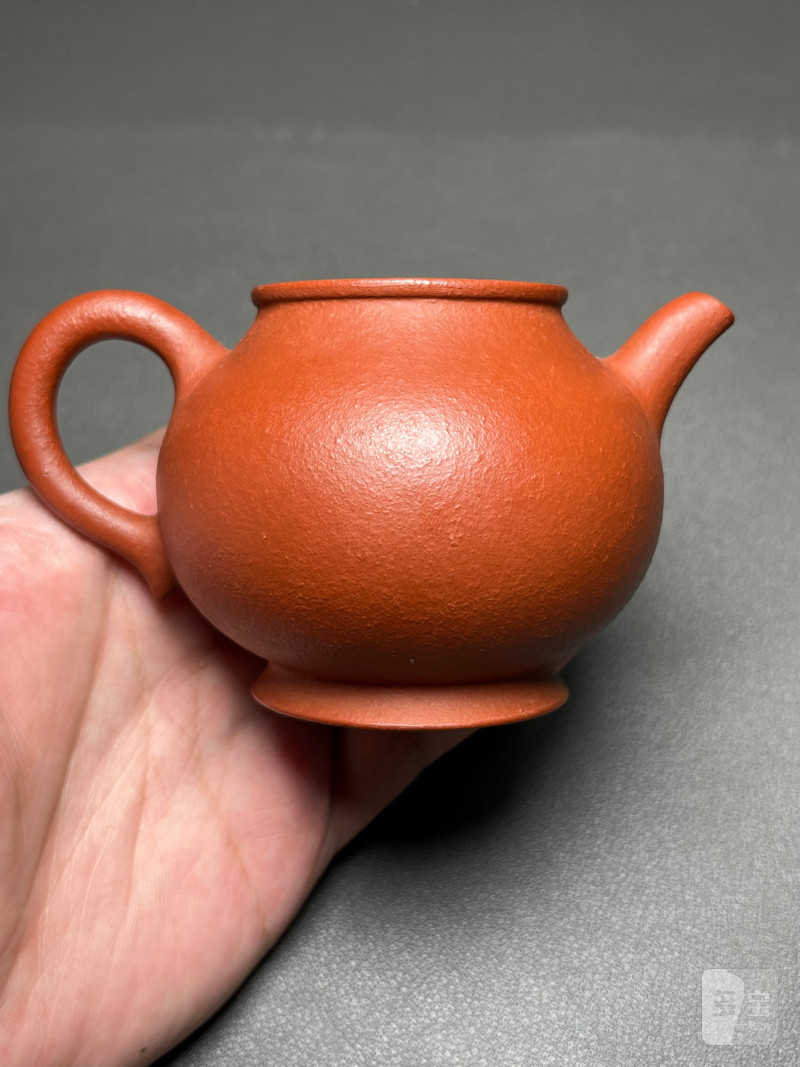清晚期  “佐茶佑玉”款朱泥圆壶 - 图10